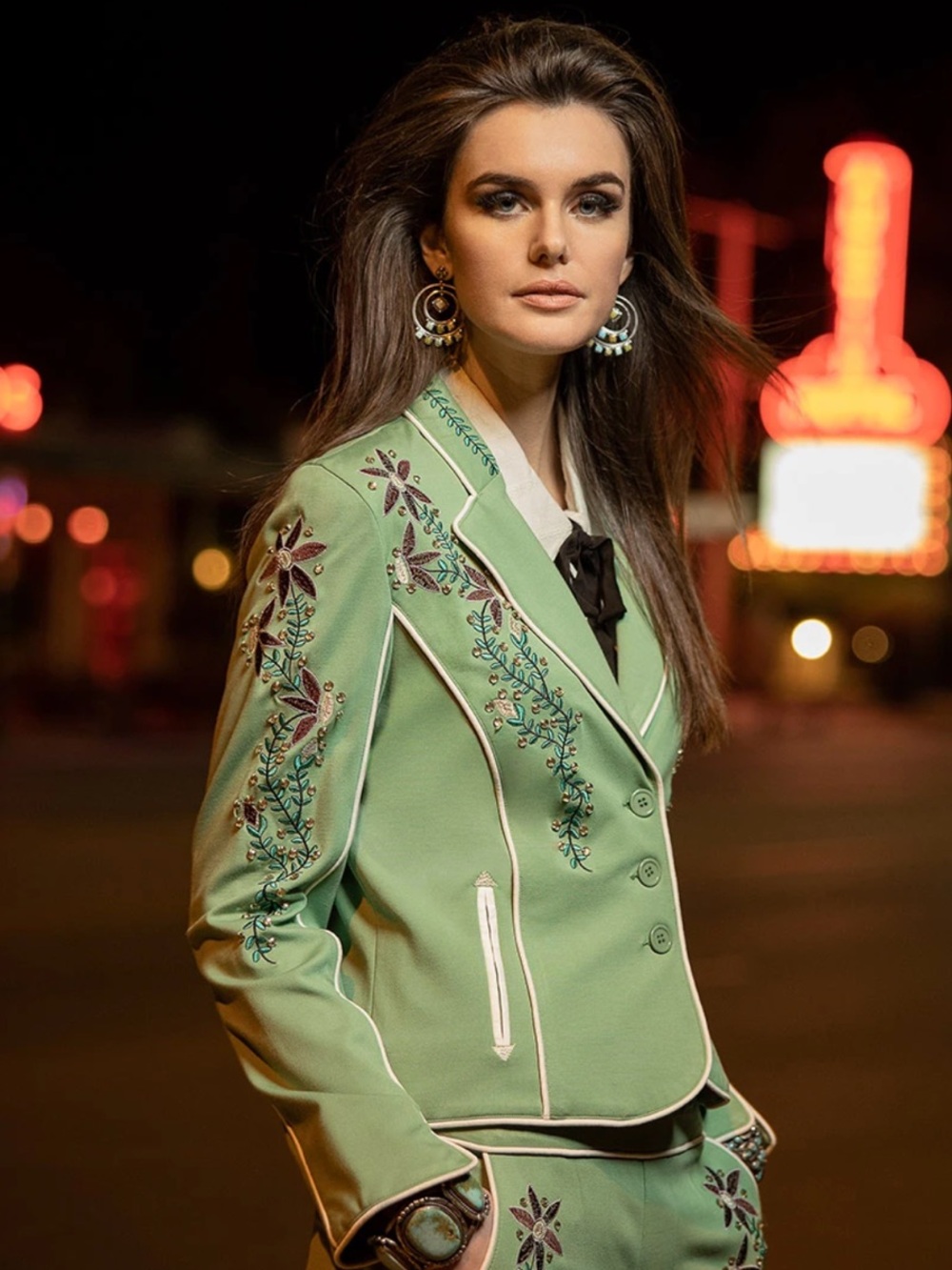 Double D Ranch Warhol Jacket embroidered beaded floral vintage design RTL 595 S